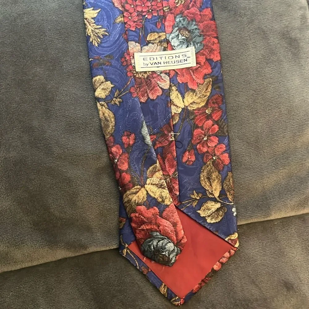 Editions by Van Heusen Floral Tie Formal Prom Special Occasion Wedding USA Men